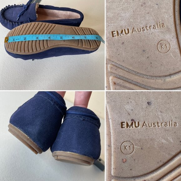 EMU Australia Amity Kids Youth Moccasin Slippers Size Kids 1 - Picture 8 of 16